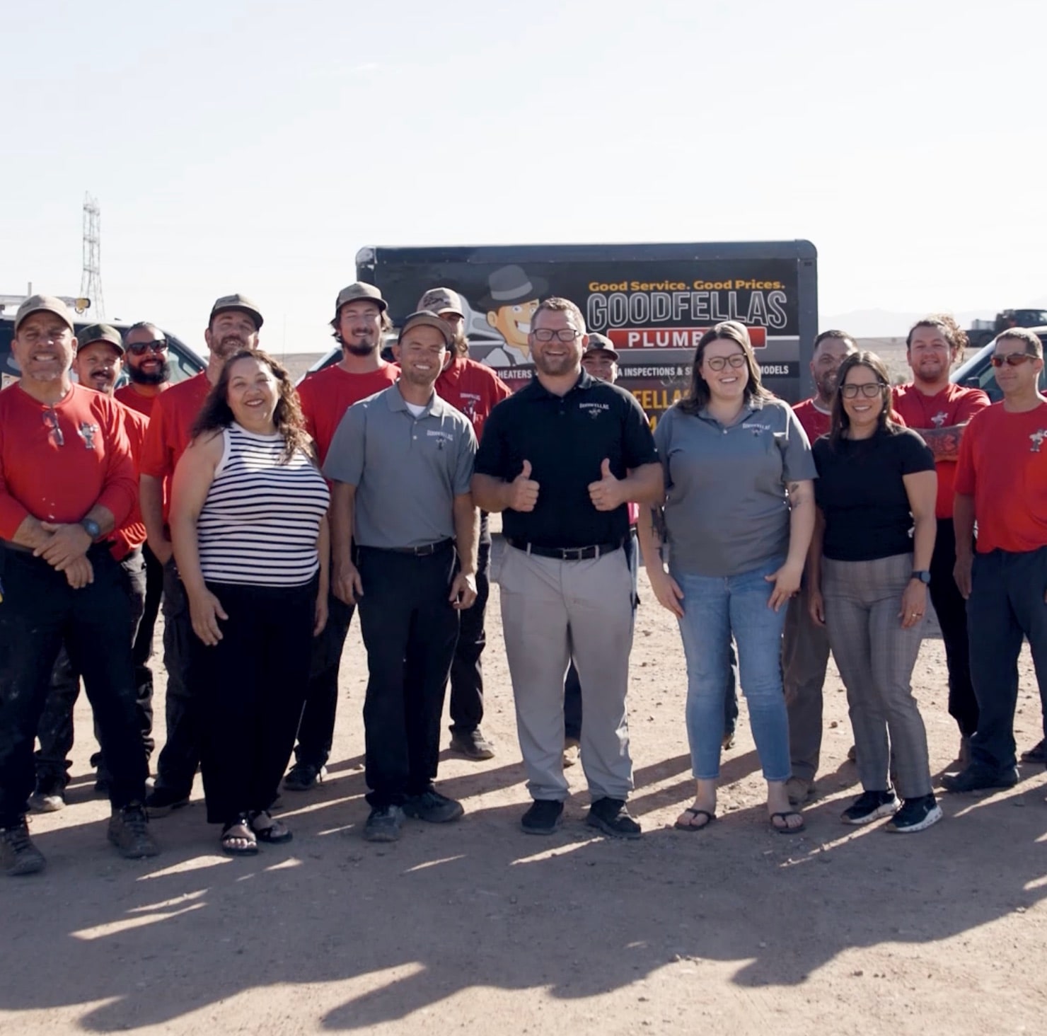 The GoodFellas Air Conditioning and Plumbing crew in Tucson